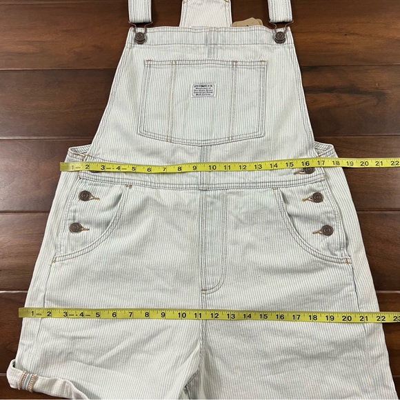Levi's Size Medium Blue Stripey Vintage Shortalls - Picture 8 of 12